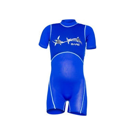 Bare Kids 1mm Dolphin Floaty Wetsuit (Blue, 4 Years)