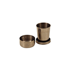 Collapsible Camping Cup, Food Grade Stainless Steel (4 oz)