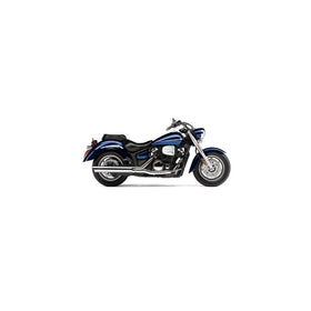 Cobra 4" Slip On Mufflers Chrome with Scalloped Tips 2275