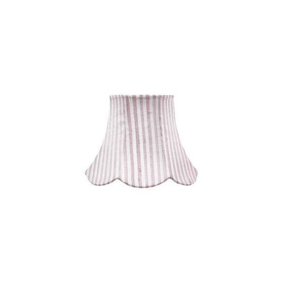 Jubilee Collection 2514 Scallop Drum Chandelier Shade, Pink Stripe