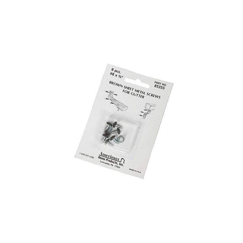 SCREW SHMETAL BRN 8PK by AMERIMAX MfrPartNo 85355