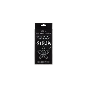 OOLY is now newly OOLY, Ninja Black Wood Pencils, 12-Count (128-78)