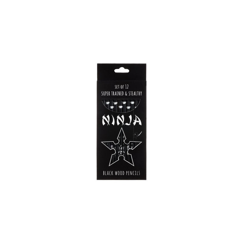 OOLY is now newly OOLY, Ninja Black Wood Pencils, 12-Count (128-78)