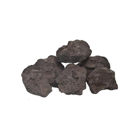 Alpine Flame Large Black Lava Rocks - 30 Lbs