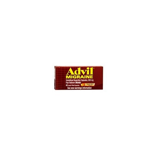 Advil Migrain 20'S Size 20ct Advil Migraine Pain Relief Liquid Filled Capsules 20ct