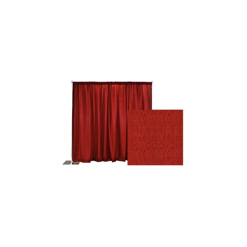 Pipe and Drape Banjo Backdrop Kit 8 ft. x 10 ft. - Red