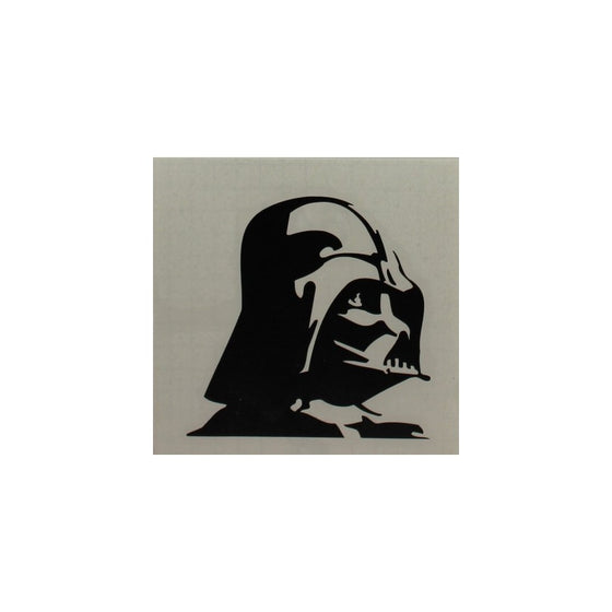 Licenses Products Star Wars Darth Vader Profile Rub-On Sticker, Black