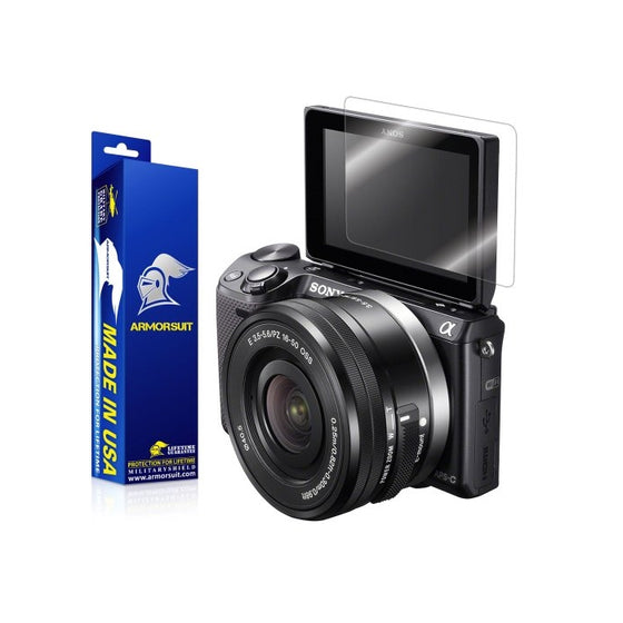 ArmorSuit MilitaryShield - Sony NEX-5T/5TL/5R Camera Screen Protector Anti-Bubble Ultra HD - Extreme Clarity & Touch Responsive Shield with Lifetime Free Replacements - Retail Packaging