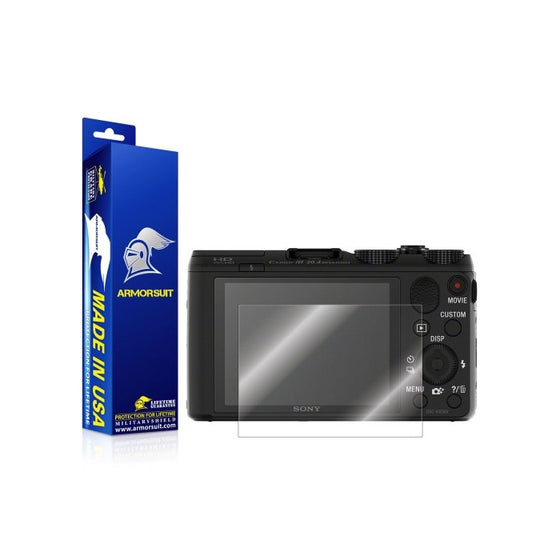 ArmorSuit MilitaryShield - Sony DSC-HX50V Camera Screen Protector Anti-Bubble Ultra HD - Extreme Clarity & Touch Responsive Shield with Lifetime Free Replacements - Retail Packaging