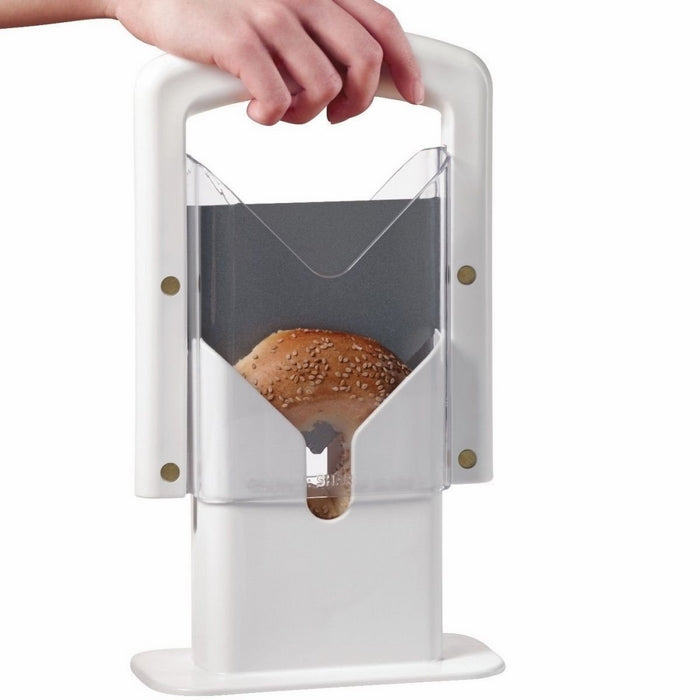 Bagel Guillotine Slicer Stainless Steel Biter Kitchen Cutter Knife Home Bread