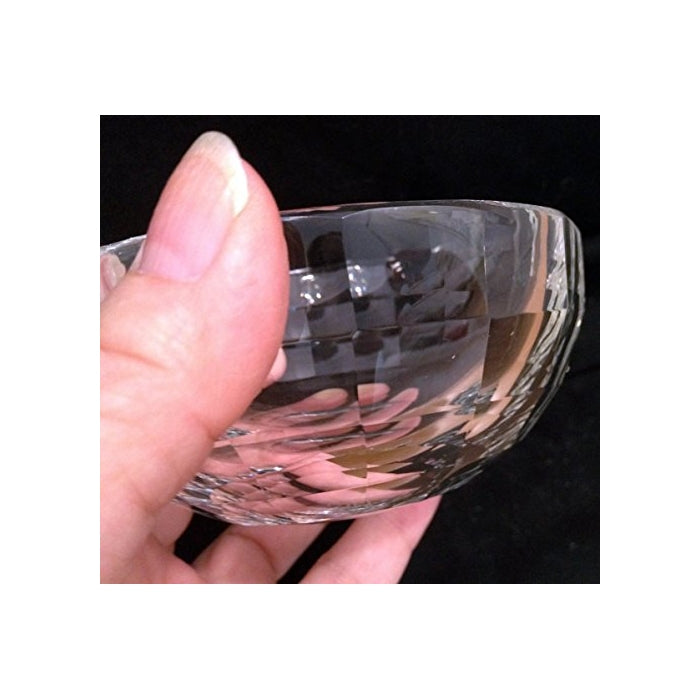 Amlong Crystal Clear Faceted Crystal Mini Bowl 3"