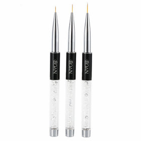 Anself Nail Art Painting Brush Crystal Acrylic UV Gel Painting Liner Pen Nylon Hair Manicure Nail Liner Tool