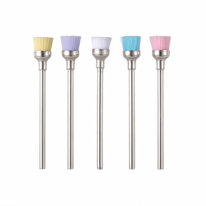 Anself 5pcs 2.35mm Professional Nail Art Drill Bit Mix color Nail Drill Cleaning Brush Manicure Accessories