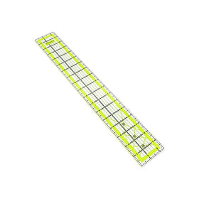 Arteza Acrylic Quilters Ruler - 2.5 x 18 inch - Double-Colored Grid Lines