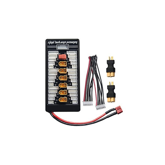 AKK XT60 Lipo Battery Charger 2-6S Parallel Balanced Charging Board Charging Plate for Imax B6 B6AC (Includes 2 pcs XT60 Female to Deans T Plug Male Connectors)