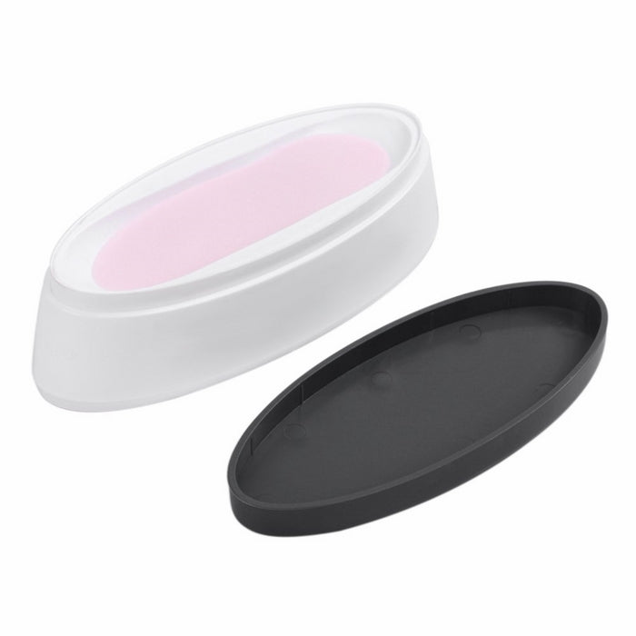 Anself French Nail Dip Container Dipping Powder Tray French Nail Smile Line Molding Mould Finger Guide