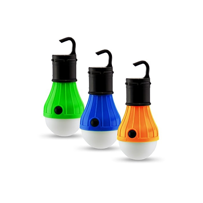 3 PC Outdoor Light Set for Tents & Camping | LED Light Bulbs Outdoor Lantern Lights | Battery Powered Camping Lights | Portable Outdoor Lighting Set by Astorn