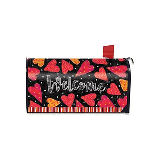 Valentine Large Magnetic Mailbox Cover Hearts Valentine's Day Oversized