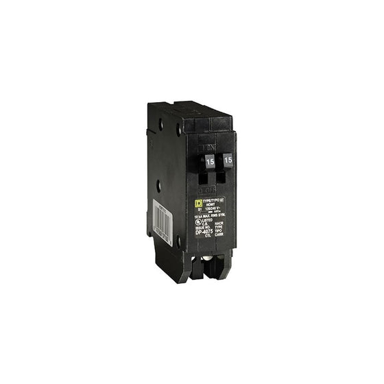 Square D by Schneider Electric HOMT1515CP Homeline 2-15 Amp Single-Pole Tandem Circuit Breaker