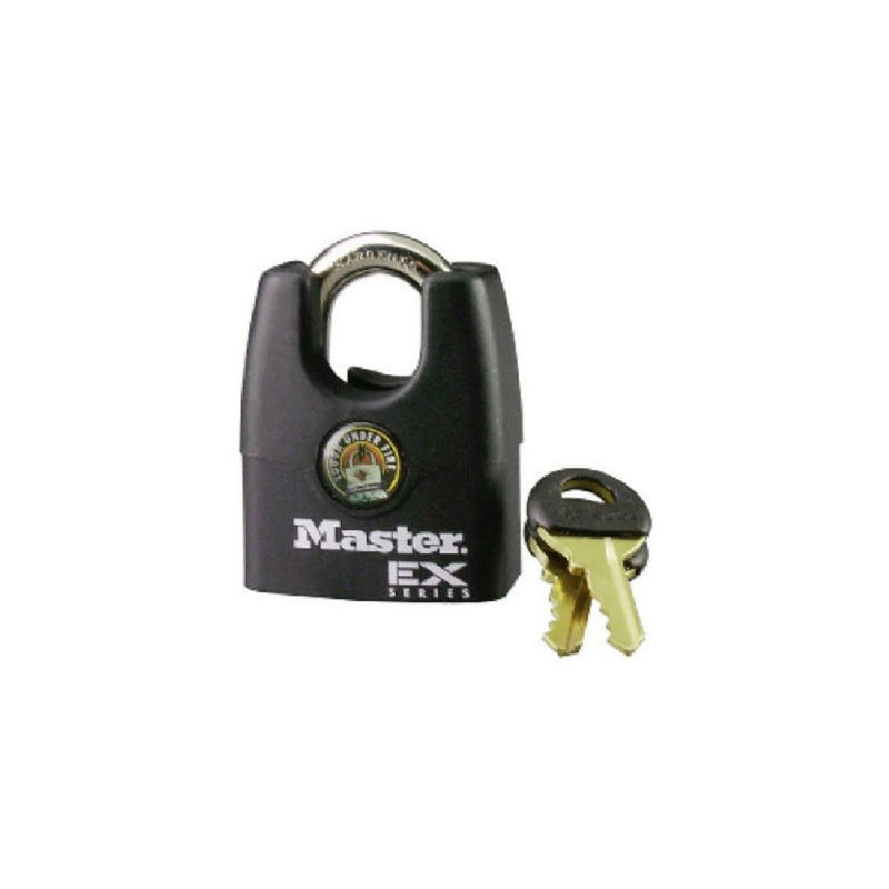Master Lock 1DEX EX Laminated Steel Pin Tumbler Padlock, 1-3/4-inch
