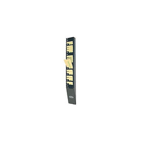 Lathem Time Expandable Time Card Rack, 25-Pocket, Holds 9" Cards, Plastic, Black