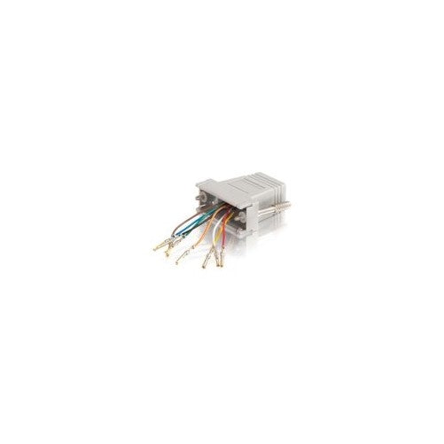 C2G/Cables to Go 02925 RJ45 to DB15 Female Modular Adapter, Gray