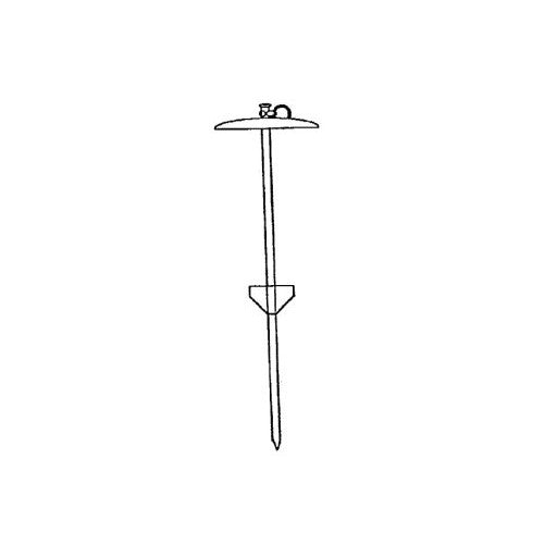 Boss Pet Tie Out Stake 20 In. Cast Malleable Swivel Yellow