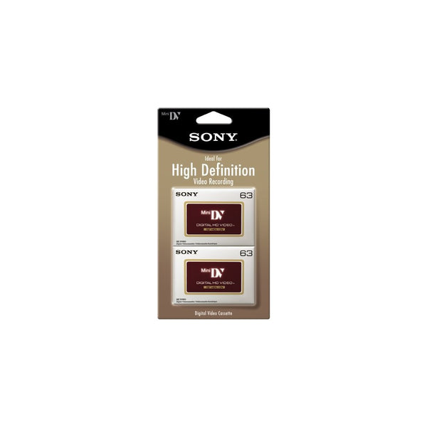 Sony DVM63HDR/2 High Definition Minidv Videocassette - 2 Pack