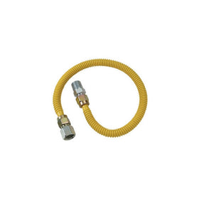 Plumb Shop Brasscraft CSSD54-48P 48-Inch Stainless Steel Gas Heater Connector