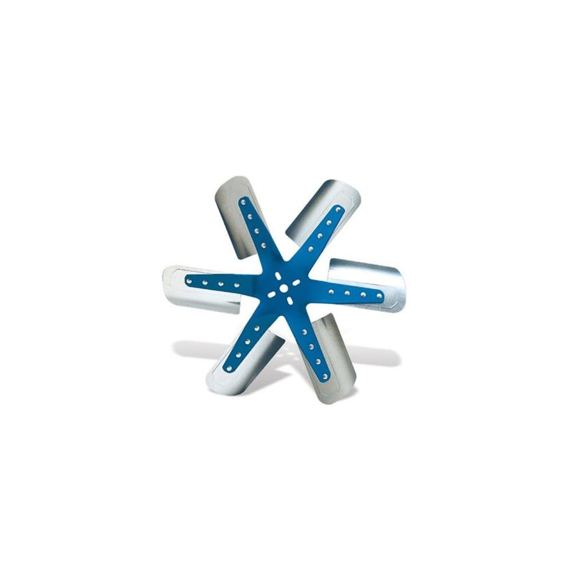 Flex-a-lite 1317 Blue Star Stainless Steel 6-Blade 17" Flex Fan