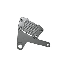 GMA FLH 10 Front FLH Brake Caliper and Bracket Brake Kit Classic Clear Annodized GMAFLH10