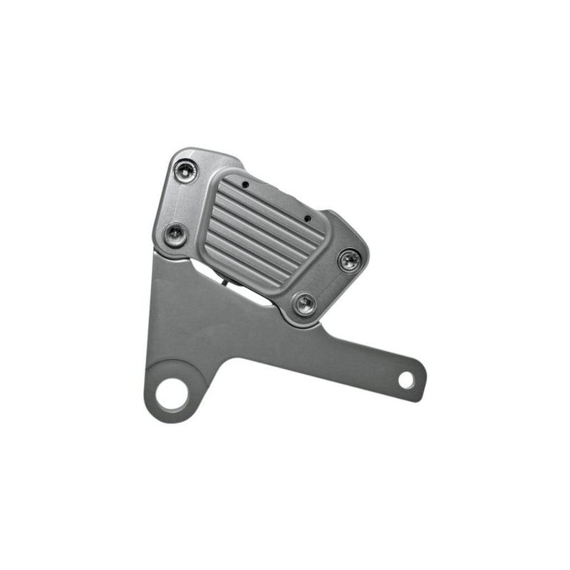 GMA FLH 10 Front FLH Brake Caliper and Bracket Brake Kit Classic Clear Annodized GMAFLH10
