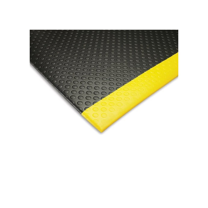 Notrax Bubble Sof-Tred Anti-Fatigue Mat - 3X12' - Black/Yellow Border - Black/Yellow Border - 3x12'