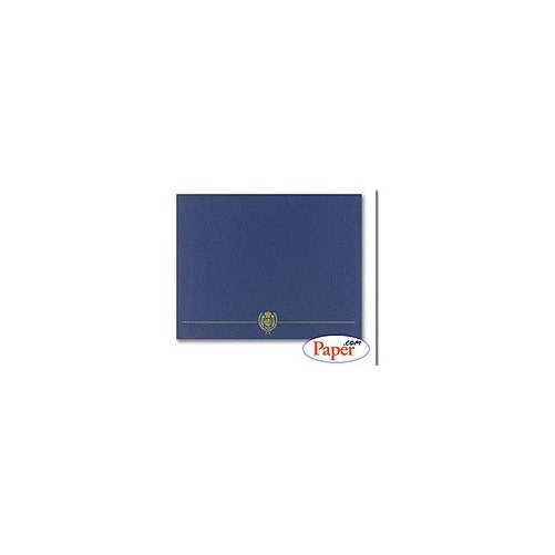 Great Papers! Navy Classic Crest Certificate Cover; 5 ct.