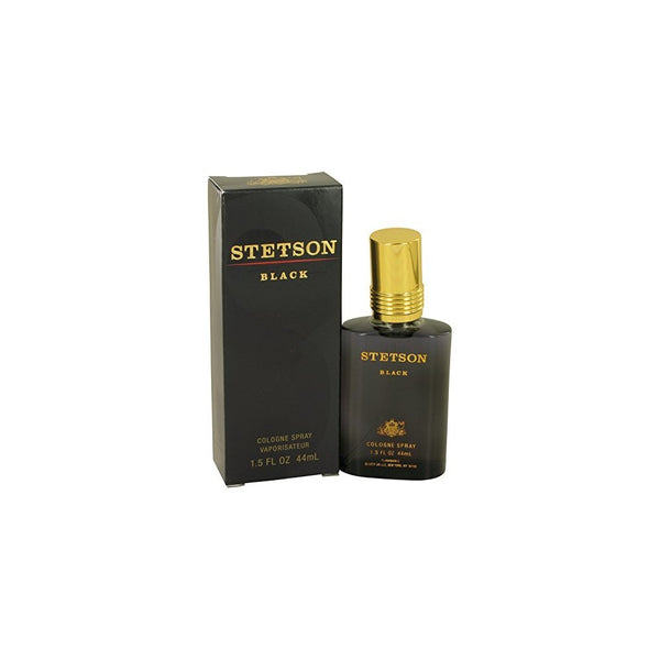 Stetson Black Cologne Spray for Men by Stetson 1.5 Fluid Ounce Spray BottleA Uniquely Bold Blend of Warm Spices and Fresh Woods