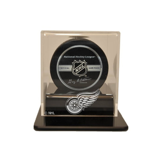 NHL Detroit Red Wings Single Hockey Puck Display Case