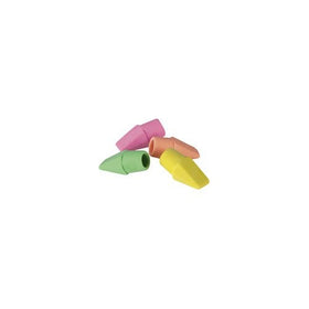 Staples Arrowhead Cap Erasers, Assorted Colors, 12 Counts
