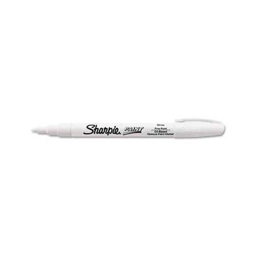 SAN35543 - Sharpie Paint Marker, Oil Base, Fine Point, White