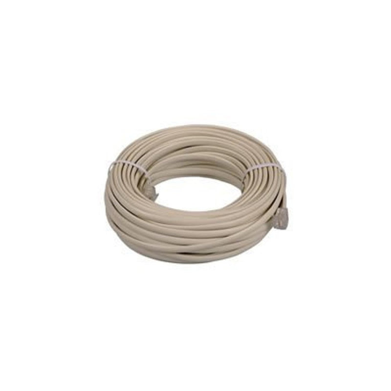 OEM 25 feet Ivory Phone Telephone Extension Cord Cable Line Wire With Standard RJ-11 Plugs Jacks