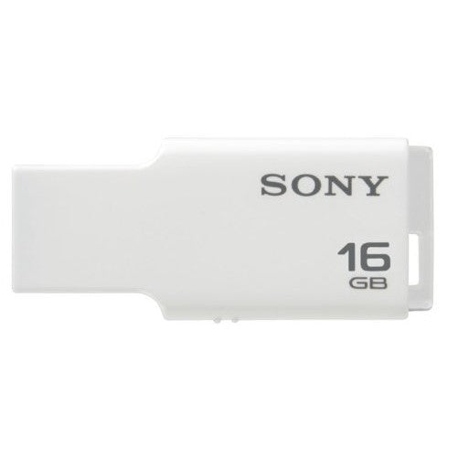 Sony 16GB Micro Vault M-Series USB 2.0 Flash Drive, White (USM16GM/W)