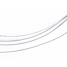 uGems 22 Gauge .999 Fine Silver Round Wire 0.025" (Qty=5 Feet)