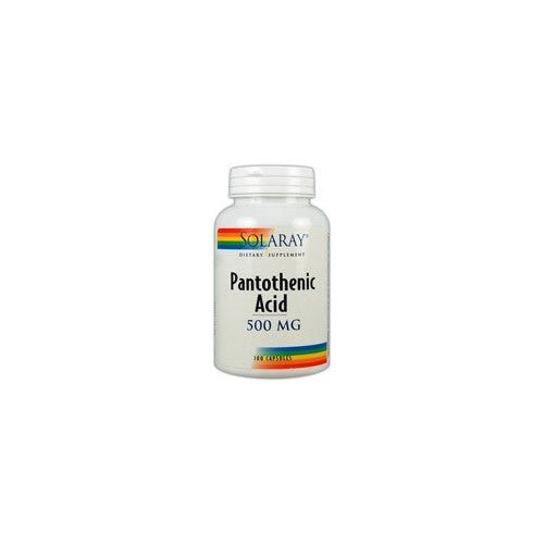 Solaray Pantothenic Acid -- 500 mg - 100 Capsules