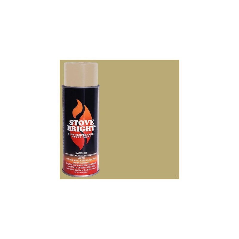 Stove Bright TI-8158 High Temperature Paint, 1200 Degree F Operating Temperature Range, 12 oz Aerosol, Surf Sand