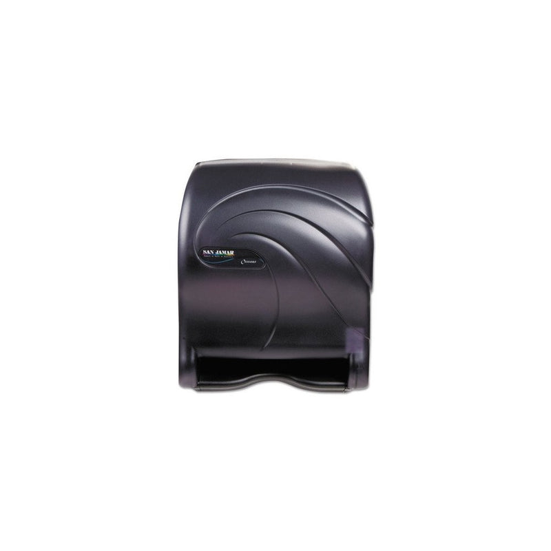 San Jamar T8490TBK Smart Essence Oceans Hands Free Paper Towel Dispenser, Black Pearl