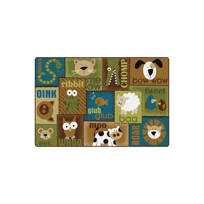 Animal Sounds Kids Rug Rug Size: 4' x 6'