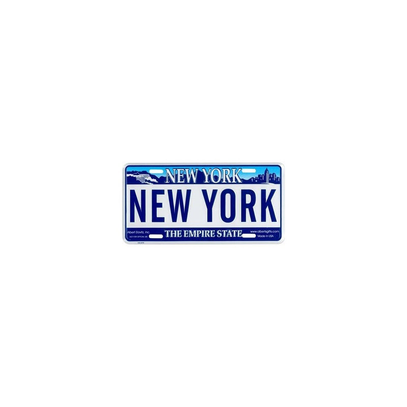 New York License Plate, Novelty NY State Car License Plate