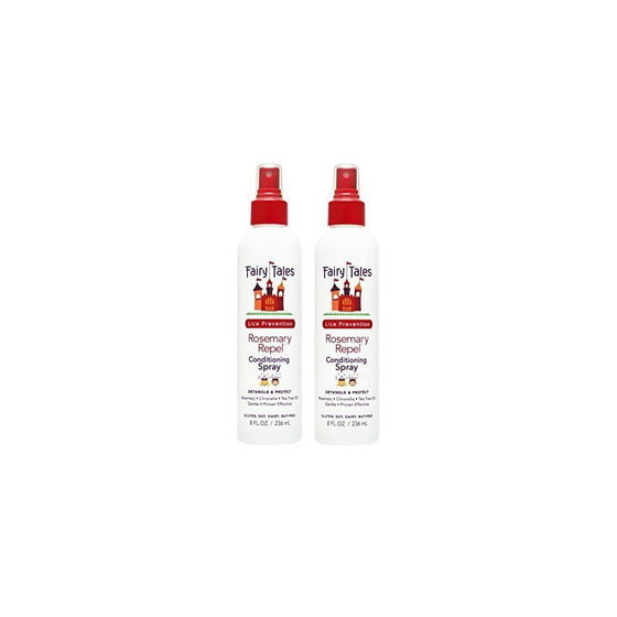 FAIRY TALES Rosemary Repel Lice Prevention Leave-In Conditioning Spray 8 oz, Pack of 2