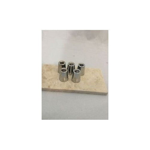 Set of 5 Beer Tap Ferrules Ferrule Chrome Silver
