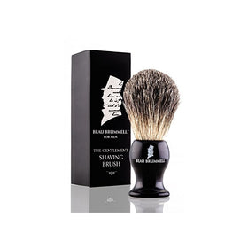 Beau Brummell for Men | Shaving Brush Made of 100% Pure Black Badger Hair | Comfortable black resin handle | Premium Badger Hair Wet Shave Experience
