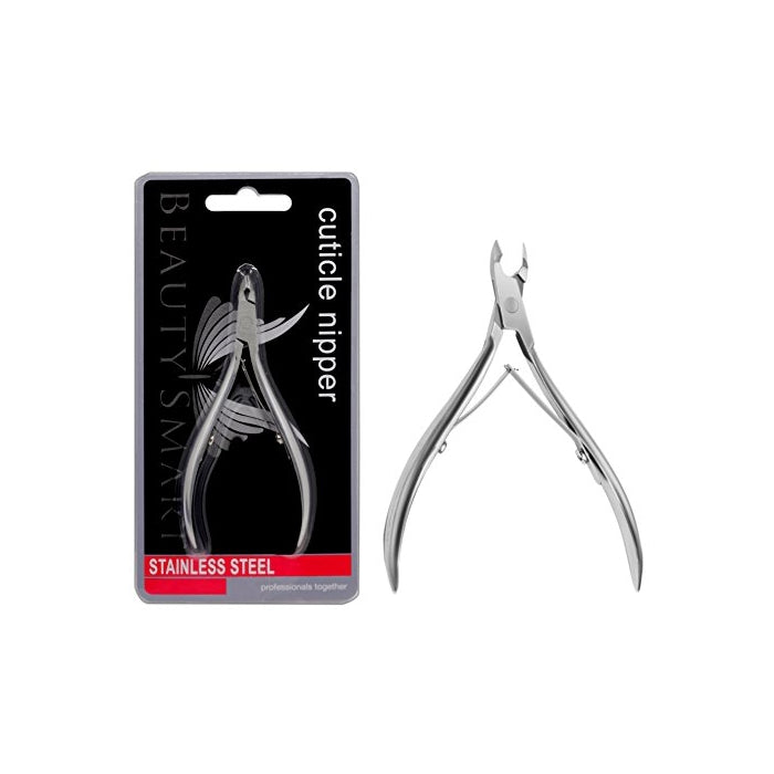 Beauty Samrt Professional Nail Stainless Cuticle nipper Nail Clippers Nail Cleaner Nail Care (silver)